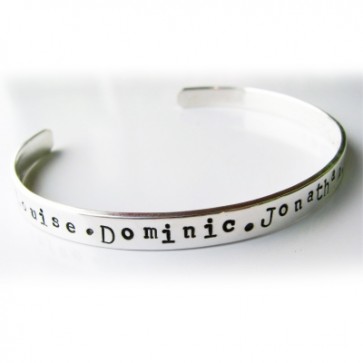 Family Forever Personalised Bangle 