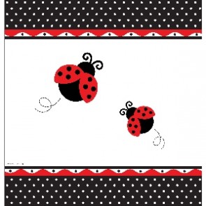 Ladybird Fancy Baby Shower Tablecover.