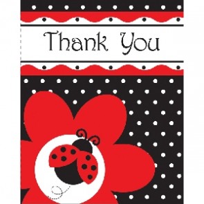 Ladybird Fancy Baby Shower Thank You.