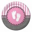 Sweet Baby Feet Pink - Babyshower Dinner Plates